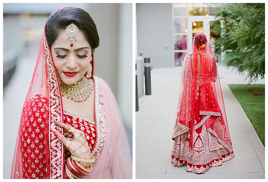 Raleigh Indian wedding, indian wedding photographer, Raleigh wedding photographer, bride on her wedding day, Indian bride, nc indian wedding photographer
