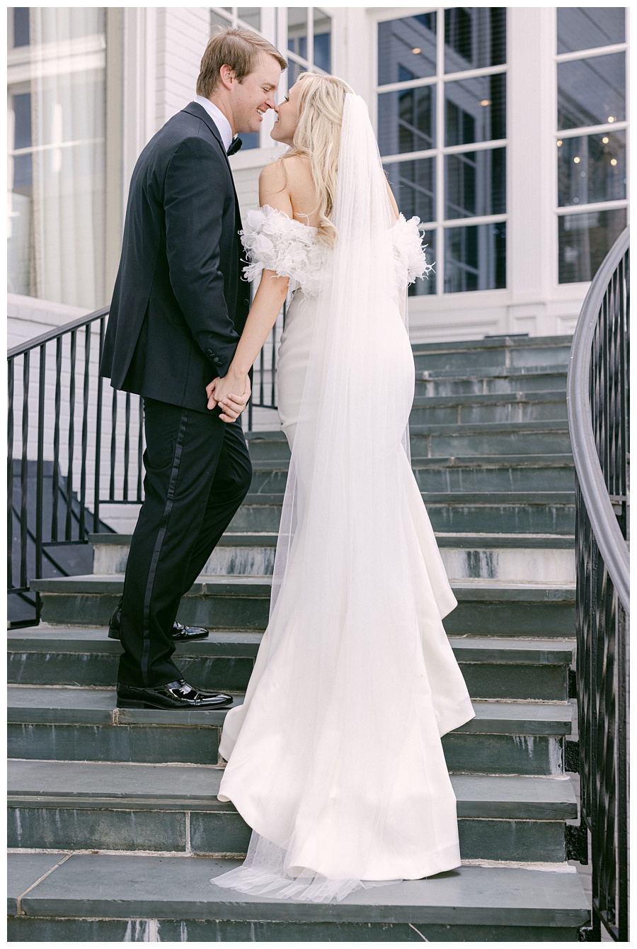 wedding dress, bride and groom, first look, wedding day, wedding photographer, wedding photos, groom tuxedo, charlotte wedding photographer, wedding portrait, Myers Park Country Club Wedding
