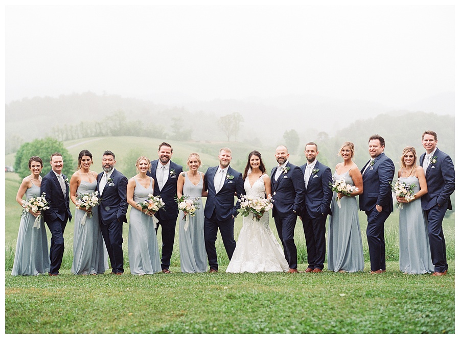 bride and groom, asheville north carolina, asheville bride, luxury wedding photographer, north carolina wedding photographer, asheville florist, wedding party, bridal party