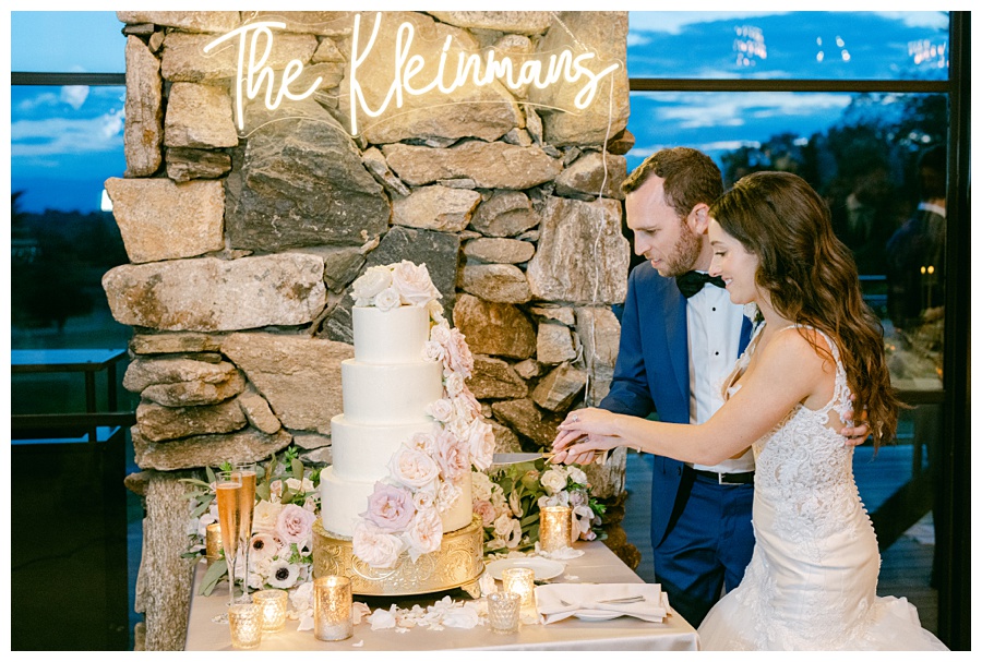 wedding cake, cake cutting, asheville wedding bakery, bride and groom, wedding flowers, wedding reception, north carolina wedding photographer, omni grove park venue 